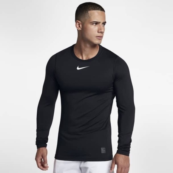 nike pro men's long sleeve training top